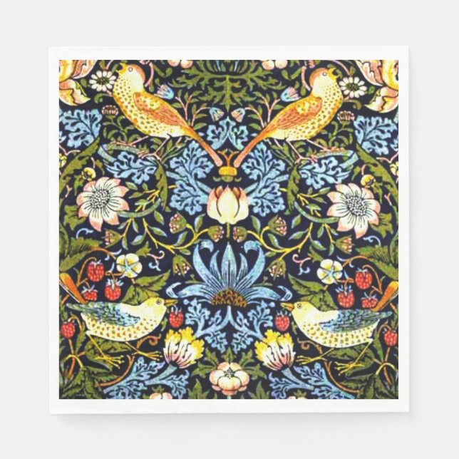 Servilleta De Papel Morris - Ladrón de fresa (Anverso)