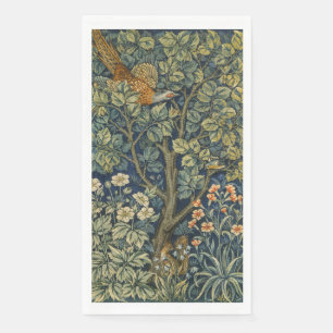 Servilleta De Papel Morris Vintage Pheasant Squirrel & Flower Pattern