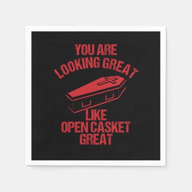 Servilleta De Papel Mortician Hearse Director Funeral Vehicle Gift You (Anverso)