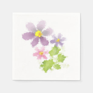 Servilleta De Papel Mosaico de flores 2