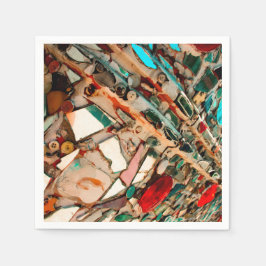 Servilleta De Papel Mosaico en bicicleta alta