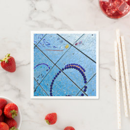 Servilleta De Papel Mosaico Espejo Baltimore Azul