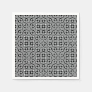 Servilleta De Papel Mosaico negro y blanco