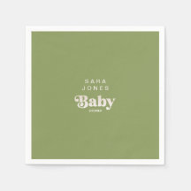 Moss Green Baby Shower Cocktail