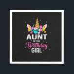 Servilleta De Papel Mother Art Aunt Of The Birthday Girl Birthday<br><div class="desc">Mother Art Aunt Of The Birthday Girl Birthday</div>