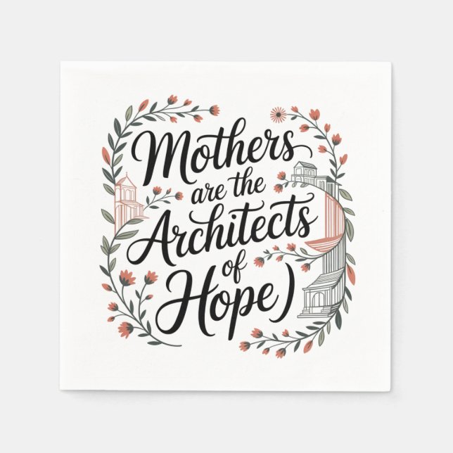 Servilleta De Papel Mothers Are The Architects Of Hope (Anverso)