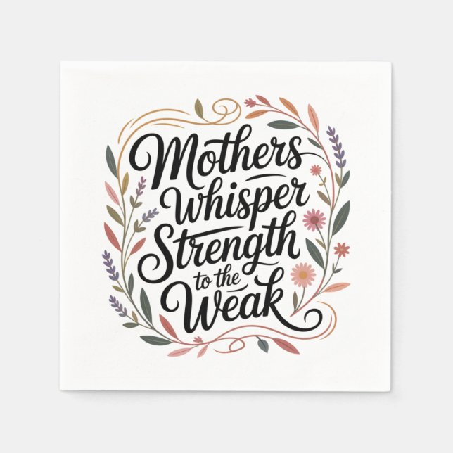 Servilleta De Papel Mothers Whisper Strength To The Weak (Anverso)