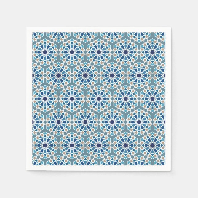 Servilleta De Papel Motif de carreaux marocains (Anverso)