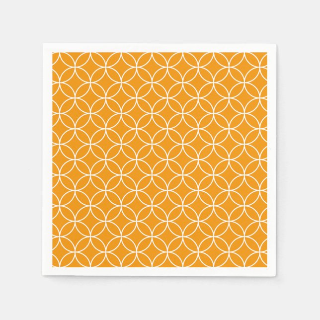Servilleta De Papel Motif Shippô Orange et blanc (Anverso)