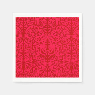 Servilleta De Papel Motif victoriano en rojo