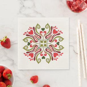 Servilleta De Papel Motivo Floral de Tulipán Húngaro