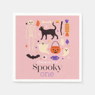 Servilleta De Papel Motivos De Halloween Fantasmas Primer Cumpleaños R