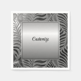 Servilleta De Papel Moto personalizado de hoja de plata