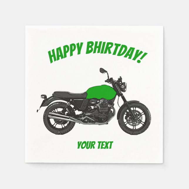 Servilleta De Papel Motocicleta (Anverso)