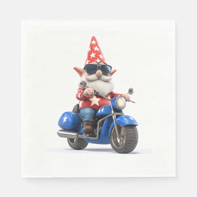 Servilleta De Papel Motocicleta estadounidense de Gnome (Anverso)