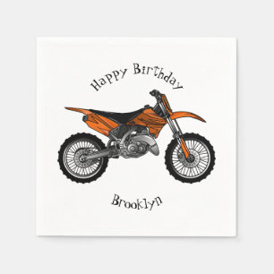 Servilleta De Papel Motocicleta sucia fuera de carretera / motocross p