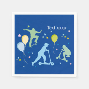 Servilleta De Papel Motocicletas, bicicletas, patinetas, paseo por enc