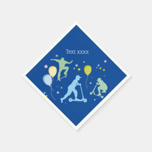 Servilleta De Papel Motocicletas, bicicletas, patinetas, paseo por enc