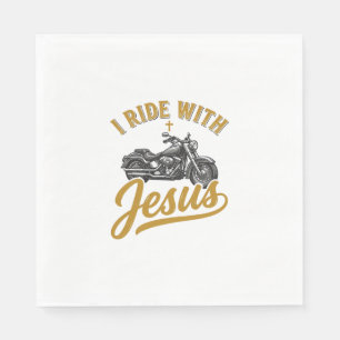 Servilleta De Papel Motociclista Cristiano Yo conduzco con Jesús Camis