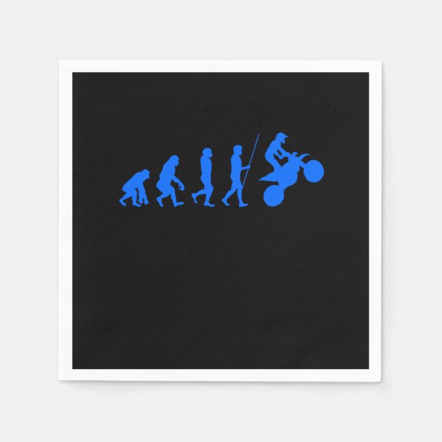 Servilleta De Papel Motocross Dirt Bike Motorist Motorcycl (Anverso)