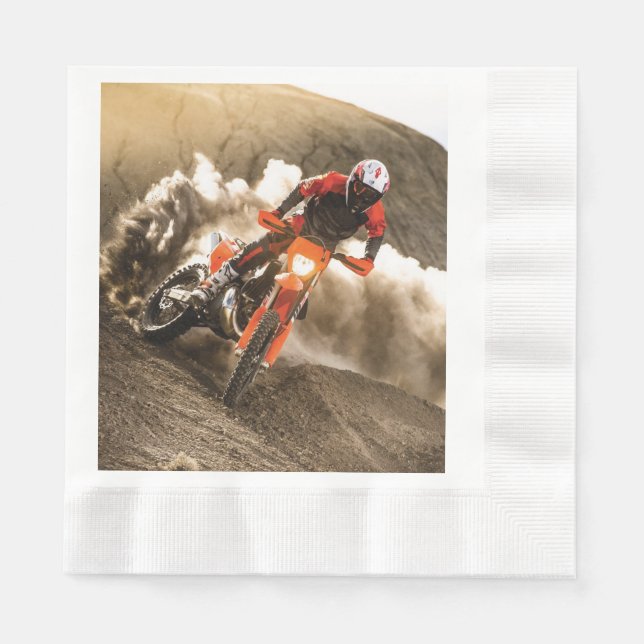 Servilleta De Papel Motocross Rider (Anverso)