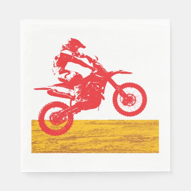 Servilleta De Papel Motocross Rider (Anverso)