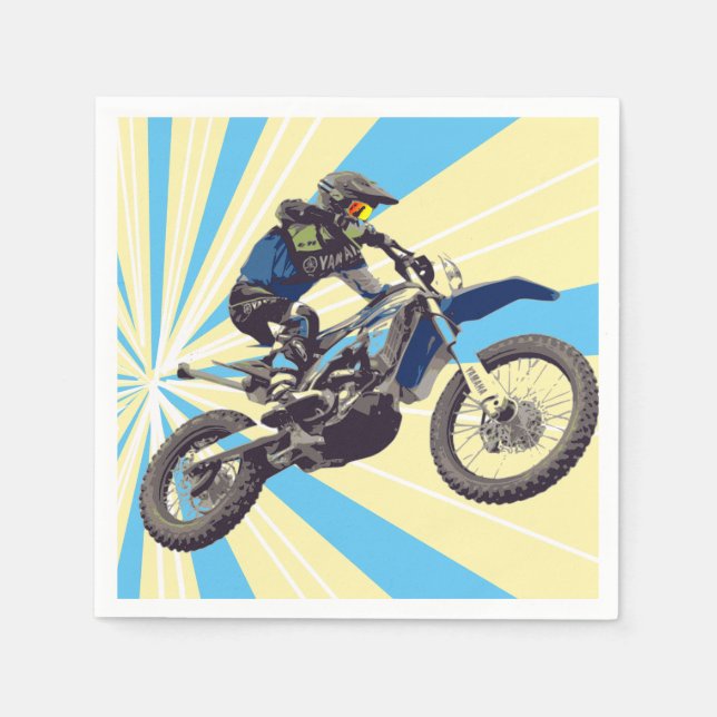 Servilleta De Papel Motorcross Rider (Anverso)