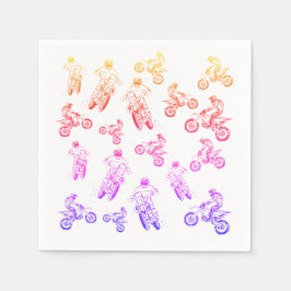 Servilleta De Papel Motosport, cruz sucia