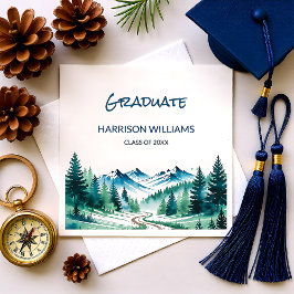 Servilleta De Papel Mountain Adventure Grad Party Decor