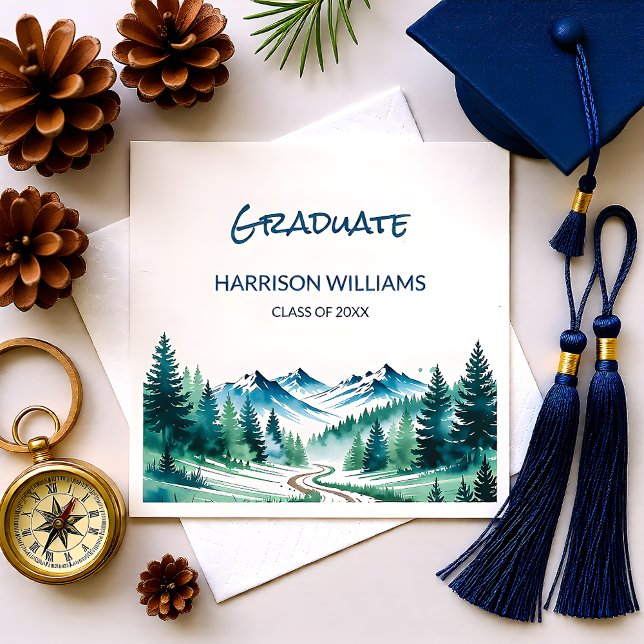 Servilleta De Papel Mountain Adventure Grad Party Decor (Subido por el creador)