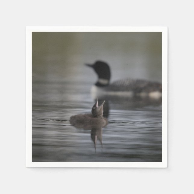 Servilleta De Papel Mouthy Loon Paper Napkin (Anverso)