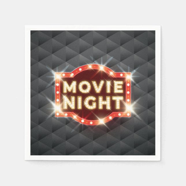 Servilleta De Papel Movie Night Luxury (Anverso)