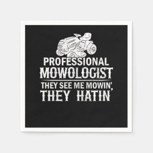Servilleta De Papel Mowologist Gardening Lawn Mowing Quote Gift Funny