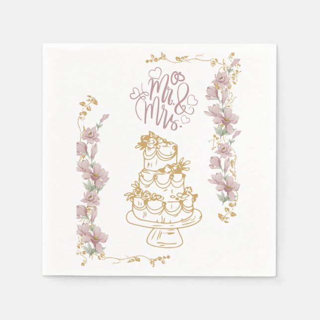 Servilleta De Papel mr y mrs (Anverso)