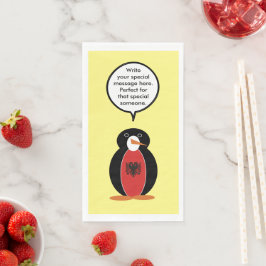 Servilleta De Papel Ms Penguin Bandera Albanesa Conversaciones