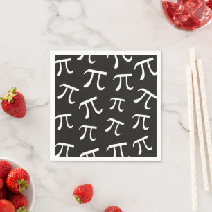 Servilleta De Papel Mucha de símbolos de Pi Day Matemáticas Napkin de