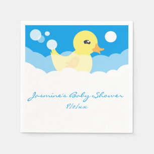 Servilleta De Papel Muchacho lindo Baby Shower Ducky de goma