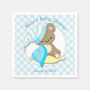 Servilleta De Papel Muchacho soñoliento Baby Shower del oso