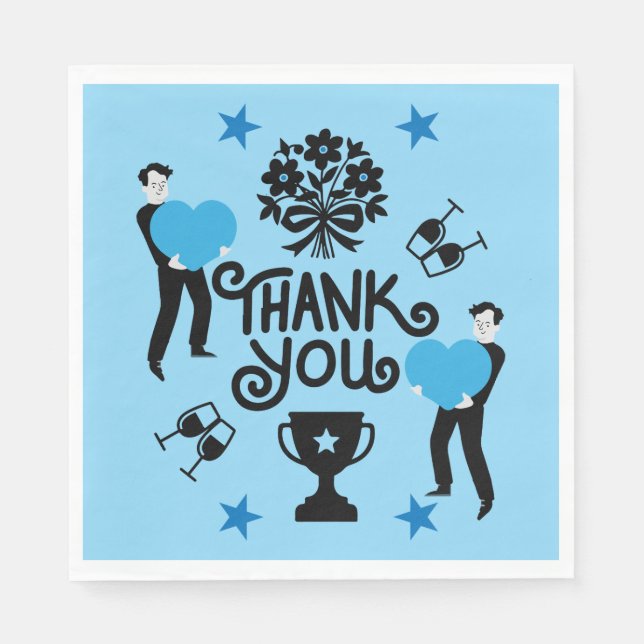 Servilleta De Papel Muchas Gracias (Anverso)