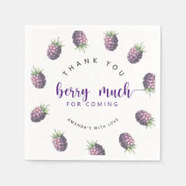 Servilleta De Papel Muchas gracias berry