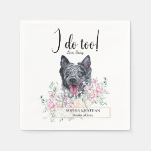 Servilleta De Papel Mudi Dog Boda Cocktail Napkins