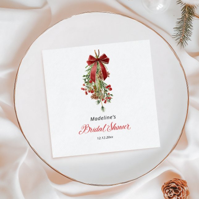 Servilleta De Papel Muelle de Navidad con lazo rojo para despedida de  (Subido por el creador)