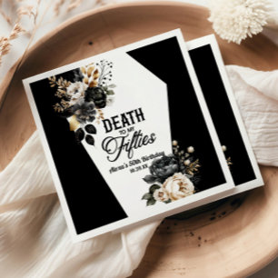 Servilleta De Papel Muerte A Mi Fiesta De 50 Años
