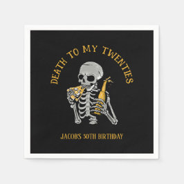 Servilleta De Papel Muerte al esqueleto de mis 20 años