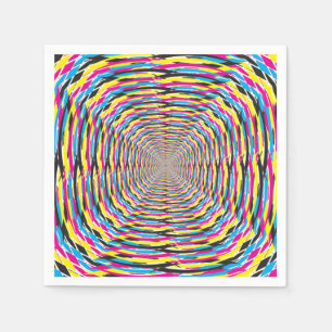 Servilleta De Papel muestras intersecadas de cian magenta amarillo y n