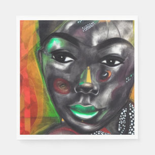 Servilleta De Papel Mujer africana