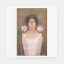 Mujer con flores de pasión (por Piet Mondrian)
