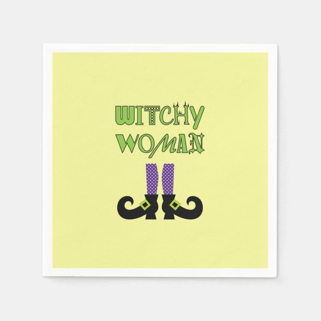 SERVILLETA DE PAPEL MUJER DE WITCHY (Anverso)