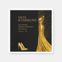 Mujer Elegante Fabuloso Vestido Dorado Cumpleaños