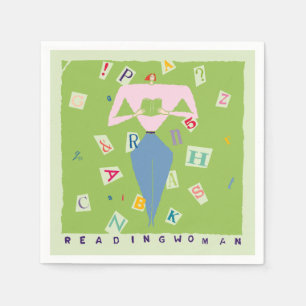 Servilleta De Papel Mujer lectora